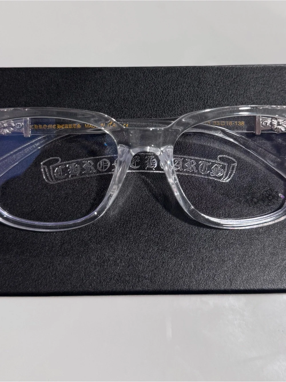 Chrome Hearts Clear Frame Eyeglasses - Transparent